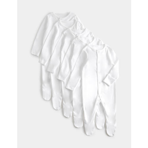 5 Pack Pure Cotton Sleepsuits (5lbs-3 Yrs)