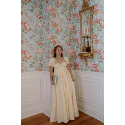 Olivia 100% Cotton Maxi Dress in Butter Yellow - Bump Friendly *1/23 PRE-ORDER*