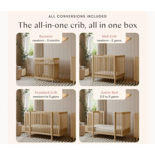 Pogo 8-in-1 Convertible Crib | All Stages Crib by Babyletto