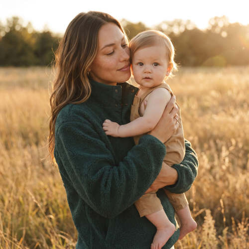 Women's Breastfeeding Fleece - Mosswood