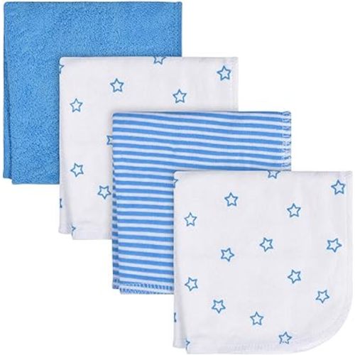 Gerber Onesies 4-Pack Baby Boys Stars Washcloths
