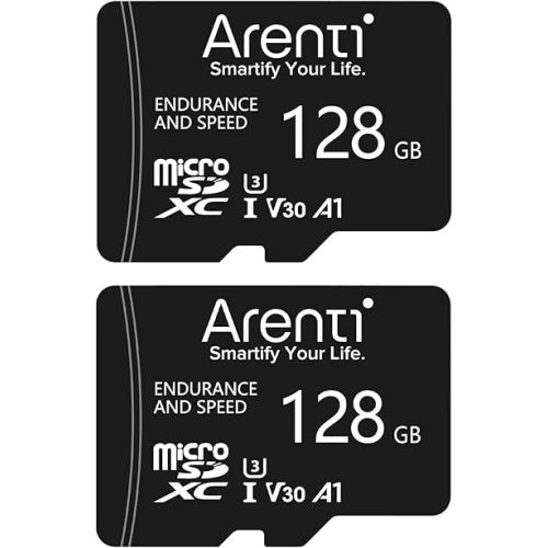 ARENTI 128GB Micro SDXC Memory Card(2-Pack) for Arenti Security Cameras AInanny/B2/D3/O3/P2Q, C10, U3, V30