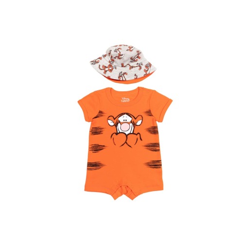 Romper & Sunhat Set, 0-3M