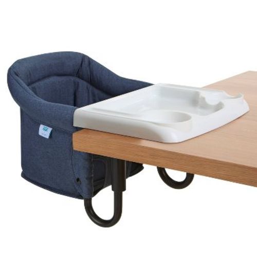 Evolur Clamp On Comfort Table Hook-On-High Chair - Navy Blue