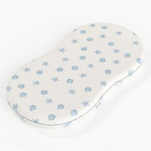 JOYMISS Baby Bassinet Mattress Pad for 30x18: 2" Thick Dual Sided Gel Memory Foam Mattress with Breathable Removable Soft Cover Fit Halo Bassinest Swivel/Luxe/Glide/Flex/Premiere Series Sleeper