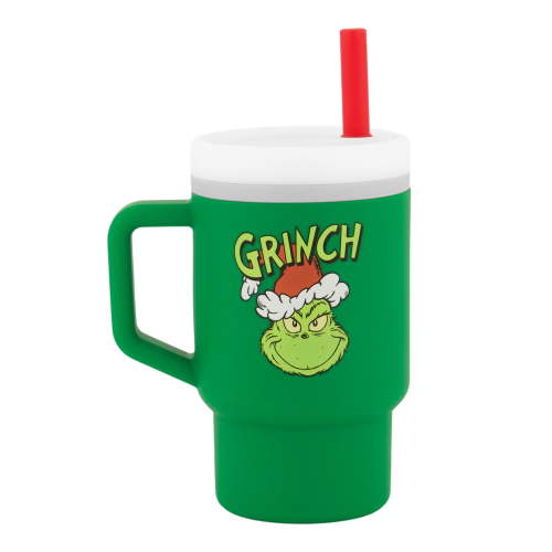 Infantino My 1st Tumbler Adorable 9 oz. Training Cup with Toddler-Friendly Straw and Handle, Grinch Green