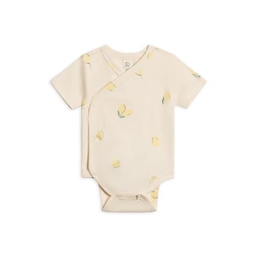 Colored Organics Unisex Newborn 100% Organic Cotton Bodysuit - Short Sleeve Infant One Piece - Baby Boy and Girl Clothing