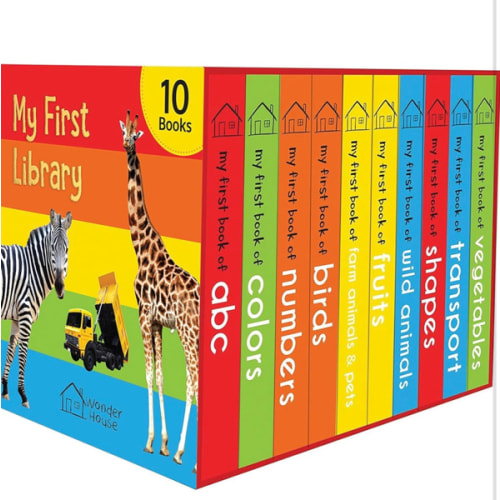 My First Library: Boxset of 10 Board Books for Kids