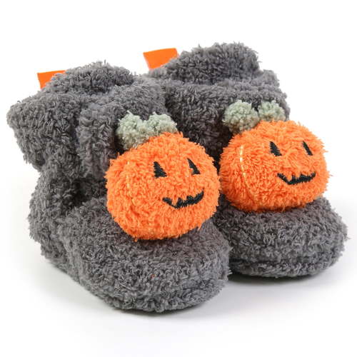 Ecetana Baby Fuzzy Bootie Slippers Halloween Cozy Sock Shoes Soft Infant Shoes Warm Fleece Slippers for Toddlers