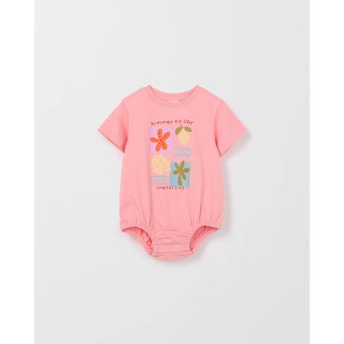 Target Baby Organic Cotton Short Sleeve Bubble Bodysuit - Kmart