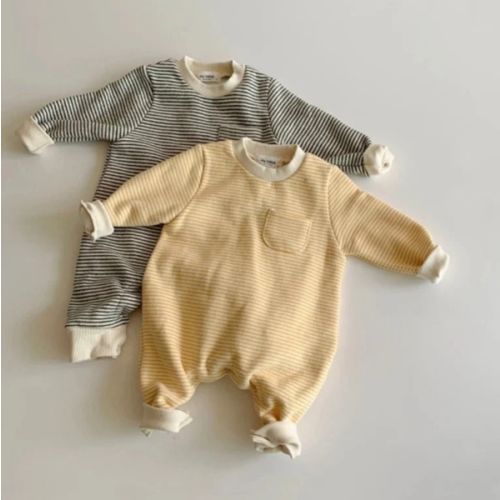 Warm Striped Sweater Jumpsuit | RYAN AND REMI