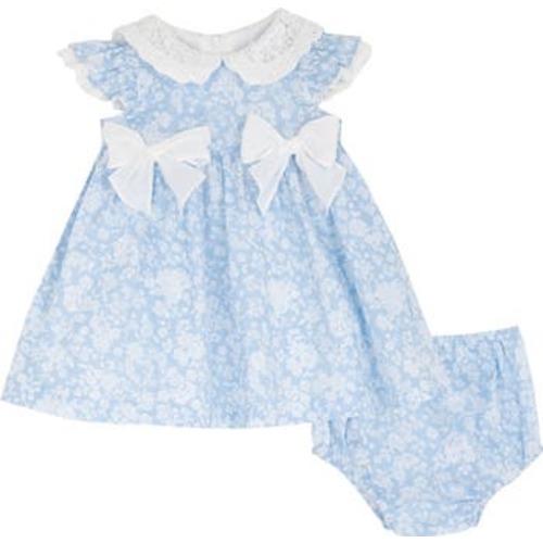 Peter Pan Collar Dress & Bloomers Set