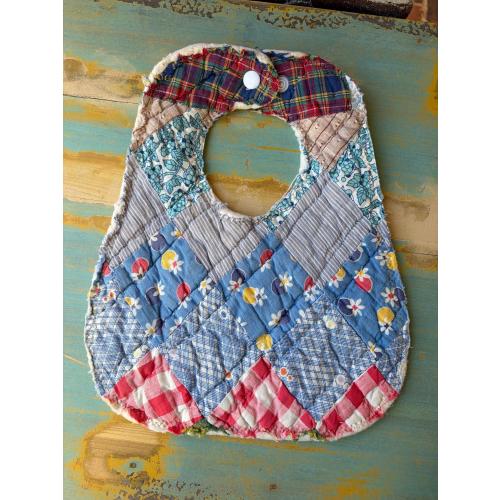 Vintage Quilt Bib | Handmade • One of a Kind • SALE