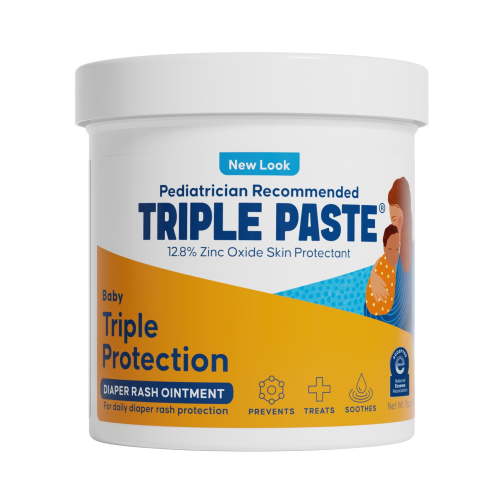 Triple Paste Preventive Diaper Rash Cream, Hypoallergenic Medicated Ointment for Toddlers 16 oz