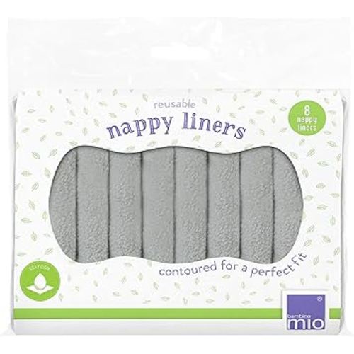 Bambino Mio Reusable Diaper Liners, 8 Pack