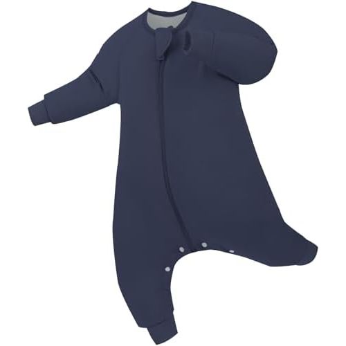 PurComfy Supersoft Active Toddler Sleepsuit 1.0 TOG Long Sleeve Wearable Blanket with Legs All-Season Cozy Sleeper