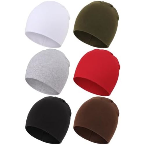 DRESHOW BQUBO 6 Pack Baby Hats for Boys Girls Unisex Preemie Hat Soft Knit Cap Nursery Beanie for Newborn Infant Toddler Kid