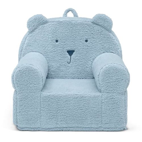Delta Children babyGap Sherpa Bear Chair - Greenguard Gold Certified, Powder Blue
