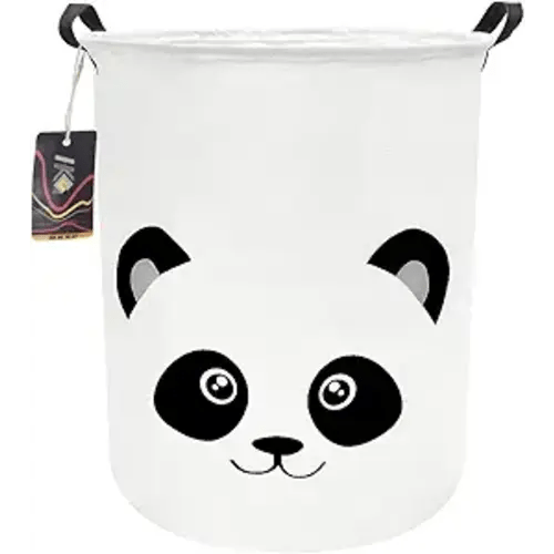 Baby Laundry Hamper,Kids Laundry Baskets,Waterproof Toy Storage Bin,Dirty Clothes Hamper for Nursery,Panda Gift Baskets,Boys Bedroom Decor(Panda)
