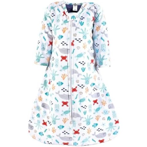 Hudson Baby Unisex Baby Long Sleeve Plush Faux Fur Sleeping Bag, Wearable Blanket