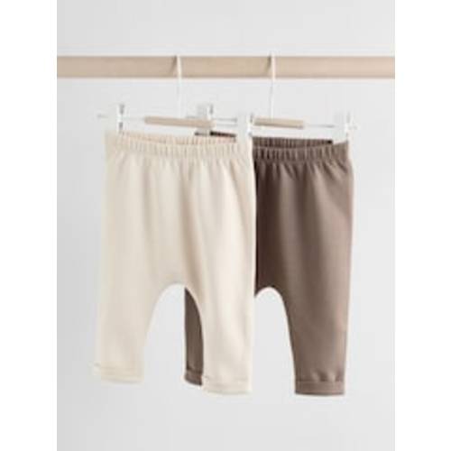 Buy Neutral Bear Baby 100% Cotton Leggings 2 Pack (0mths-2yrs) from Next USA