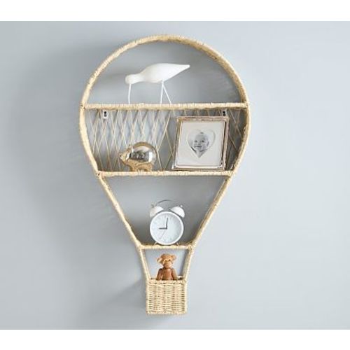 Rattan Hot Air Balloon Shelf, Rattan