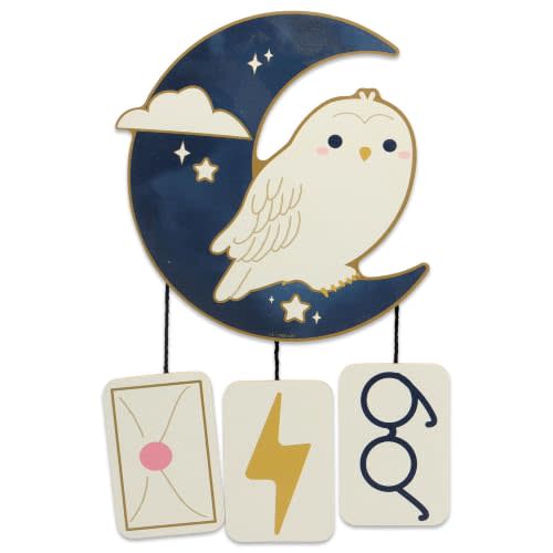 Harry Potter Hedwig on the Moon Wood Wall Decor | Magical Harry Potter Sign for Bedroom or Nursery