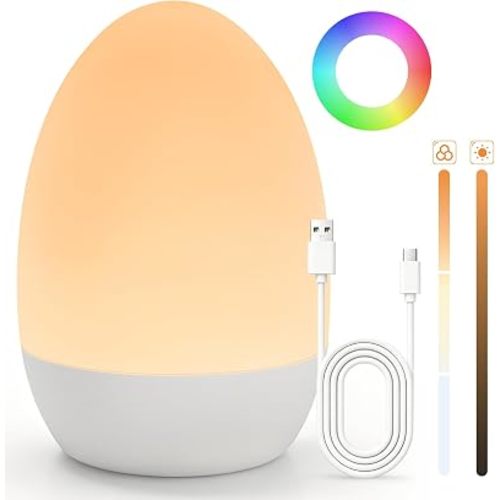 Egg Light for Nursery, 17 Color Modes, Baby Night Light for Breastfeeding