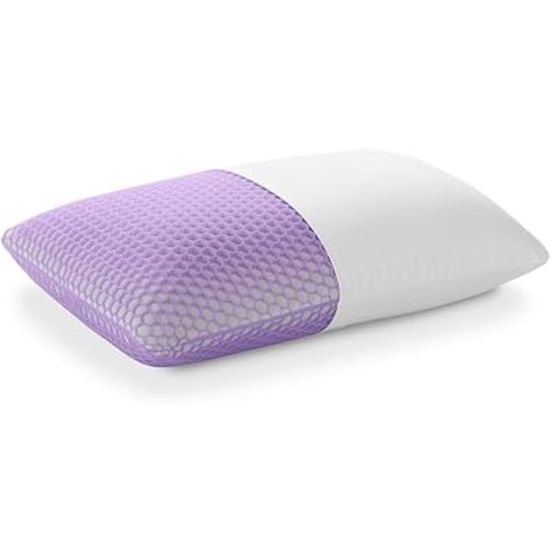 Purple Harmony Pillow - Medium Loft, Standard Size - Cooling Gel Neck and Side Sleeper Pillow, Weightless Medium Feel, GelFlex Grid and Talalay Latex Foam for Pressure-Relieving Support
