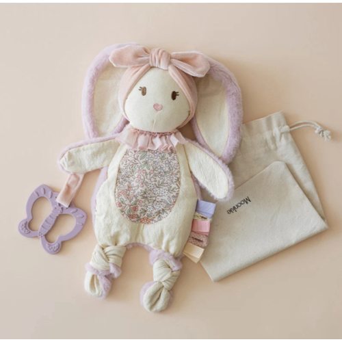 Bunny Lovey for Baby | Soft & Snuggly Baby Security Blanket | Moonkie