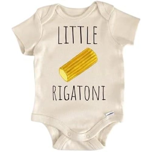 Italian Pasta Rigatoni - Baby Boy Girl Clothes Infant Bodysuit Funny Cute Newborn
