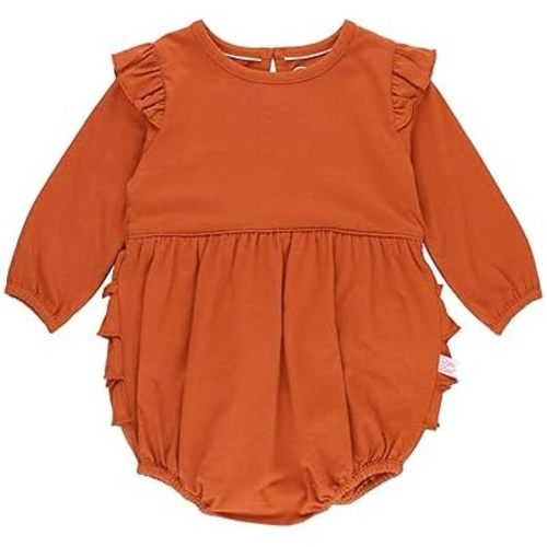RuffleButts® Baby/Toddler Girls Long Sleeve Bubble Rompers