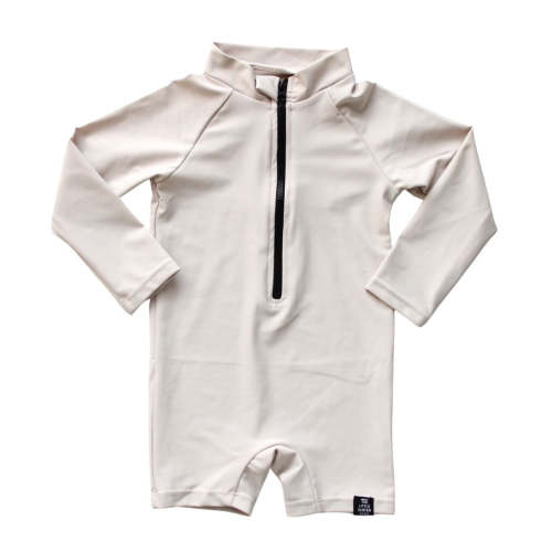 Greige Little Surfer Dude Rashsuit