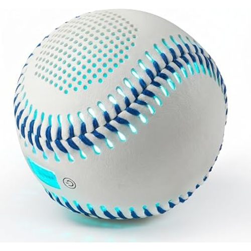 Glow Baseball Bluetooth Speaker, Blue