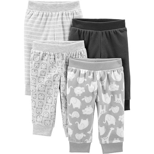 Simple Joys by Carter's unisex-baby 4-pack Fleece Pants