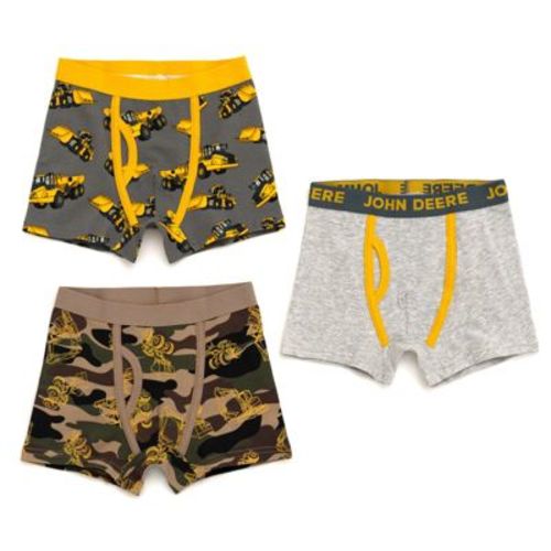 John Deere Construction Trucks 3 Pack Boxer Briefs Underwear Toddler