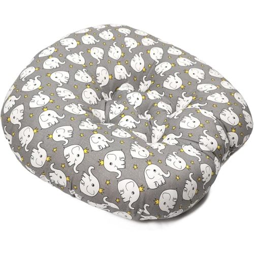 Floor Lounge Pillow, Skin Friendly Lounger Pillow with Handle Multifunctional Soft 𝖡𝖺𝖻𝗒 Shower Gift (Grey)