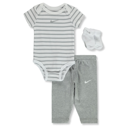 Nike Baby Boys' 3-Piece Booties Layette Set Outfit