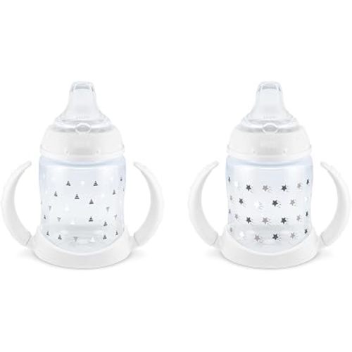 NUK Learner Cup, 6+ Months, Timeless Collection, Amazon Exclusive, 5 Oz, Pack of 2 – BPA Free, Spill Proof Sippy Cup