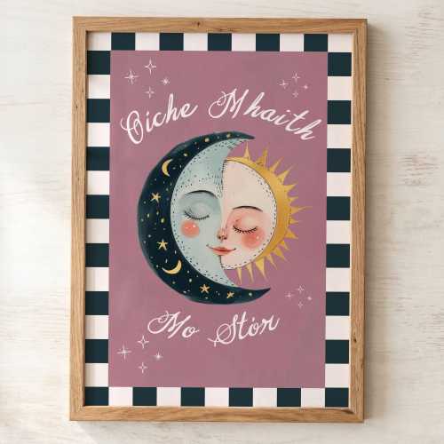 Good Night my love Gaeliege Print - 8x12