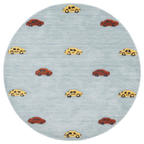 SAFAVIEH Handmade Kids Elisabetha Cars Wool Rug