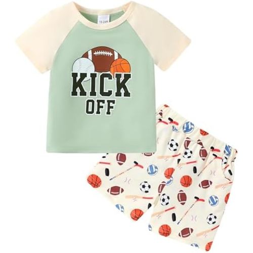 YALLET Toddler Baby Boy Clothes Boys Summer Outfits 1-5T Short Sleeve T-Shirt + Shorts 2Pcs Baby Casual Clothing Set