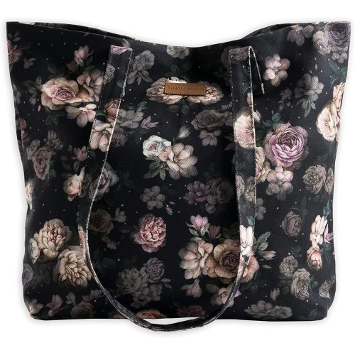 Maison d' Hermine Canvas Tote Bag for Women Cotton Canvas Reusable Shoulder Grocery Bags Handle Travel Easter Gifts