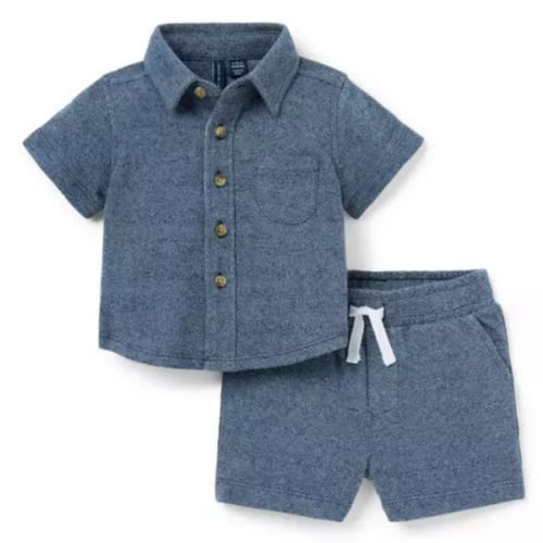 Baby Merchant Marine Heather The Cabana Matching Baby Set by Janie and Jack