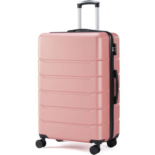 Simenmax 20 Inch Carry-On Luggage, Hard Shell Rolling Suitcase with TSA Lock, Lightweight Luggage with Spinner Wheels, Pink
