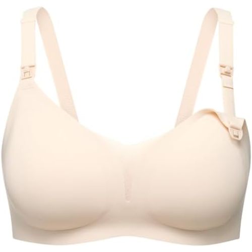 Momcozy Nursing Bras for Breastfeeding, FB051 Mesh Support Maternity Bra Pregnancy Padded Wireless Breathable Bralette