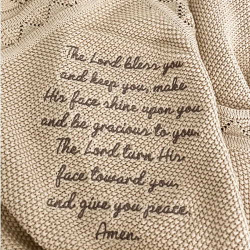 Numbers 6:24-26 Knit Blanket – OUR HOUSE ABOVE