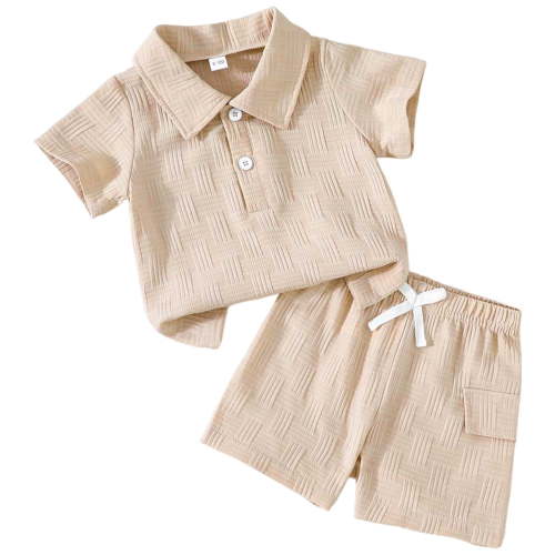 UAYOTSE Toddler Baby Boys Clothes Summer Outfits Shirt Shorts Set 2Pcs Boys Clothing Sets,Sizes 6-9 Months