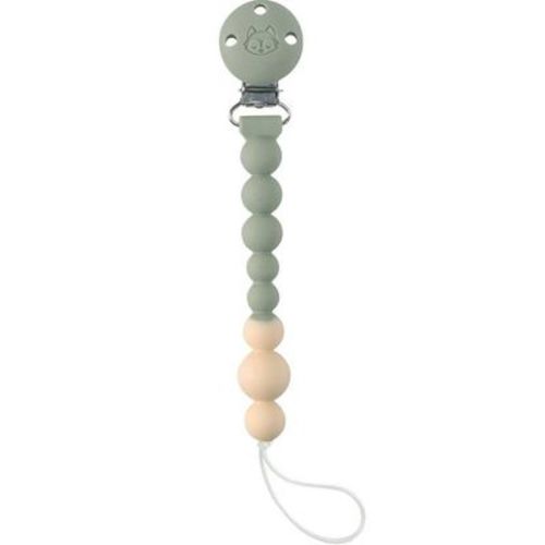 Loulou Lollipop Pacifier Clip Baby Teether OneC - Sage Green