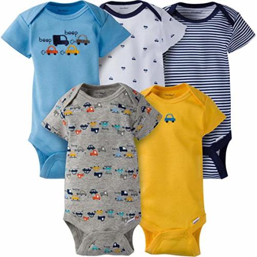 Baby Boys' 5-Pack Variety Onesies Bodysuits